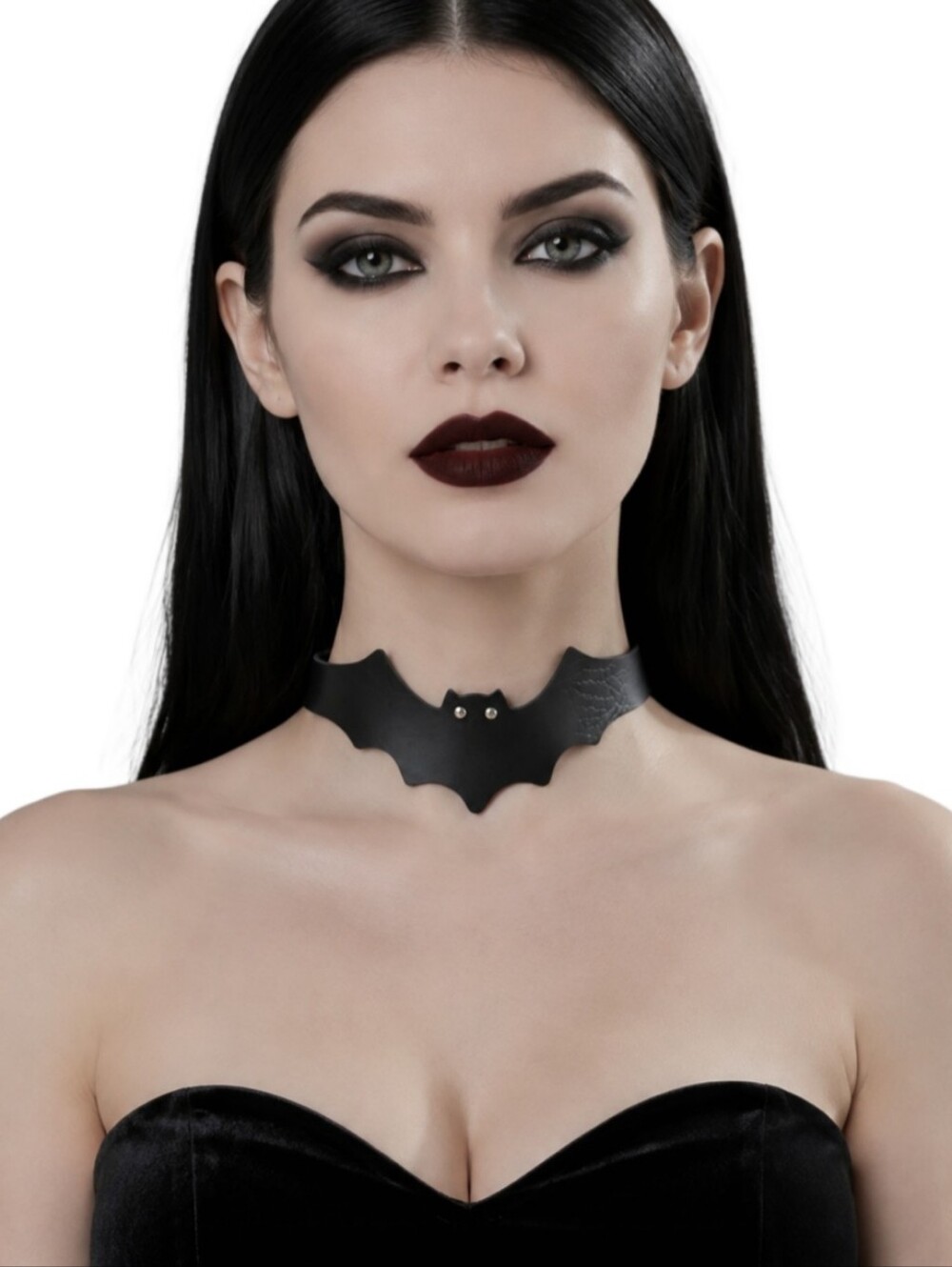 Black Bat Choker Necklace